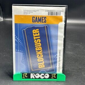 Super Paper Mario Wii Blockbuster Case (Nintendo Wii, 2007) DISC ONLY